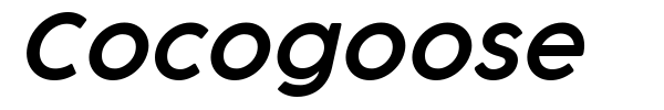 Cocogoose font preview